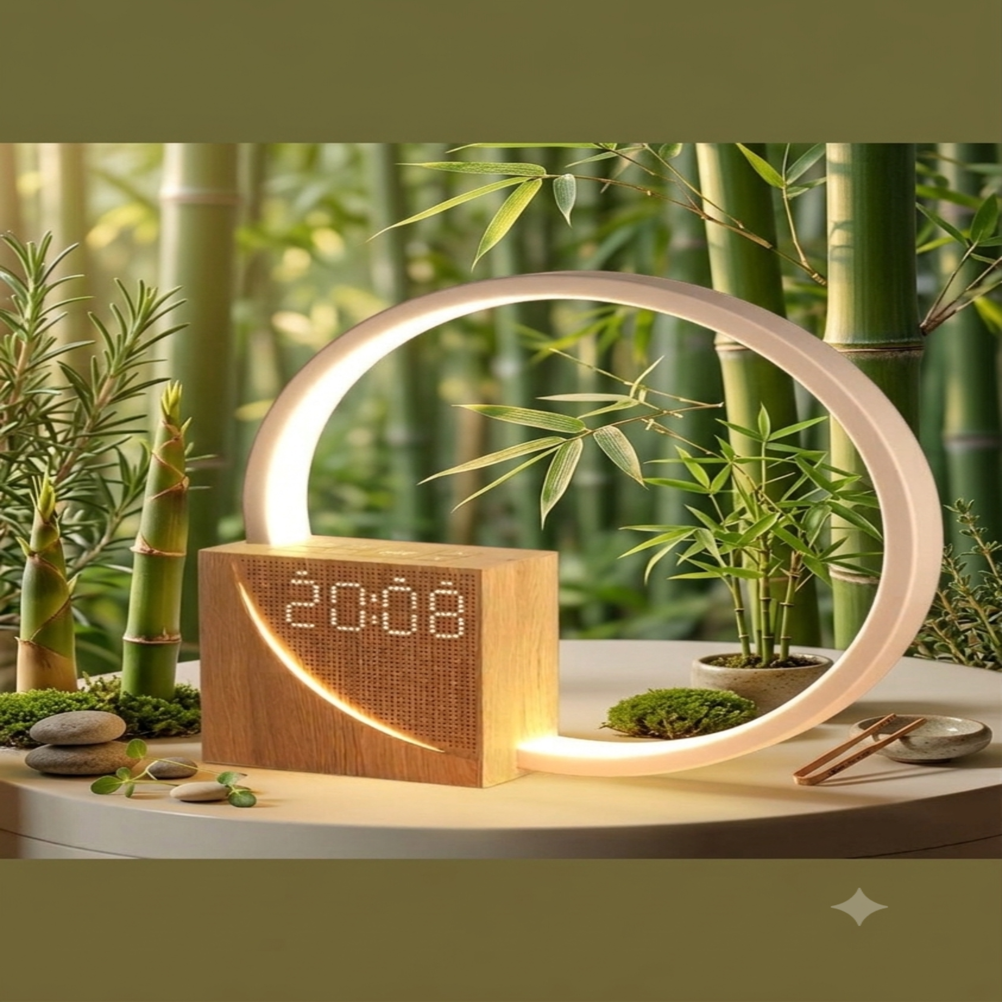 Lampe chevet Zen pour chambre style asiatique