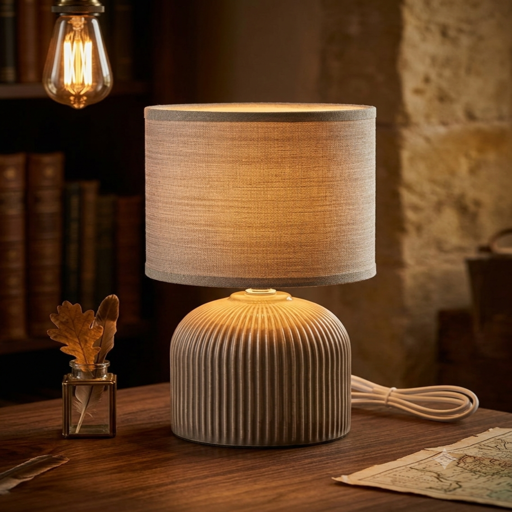 Lampe de table avec abat-jour