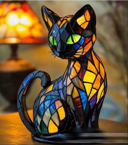 Lampe de table chat