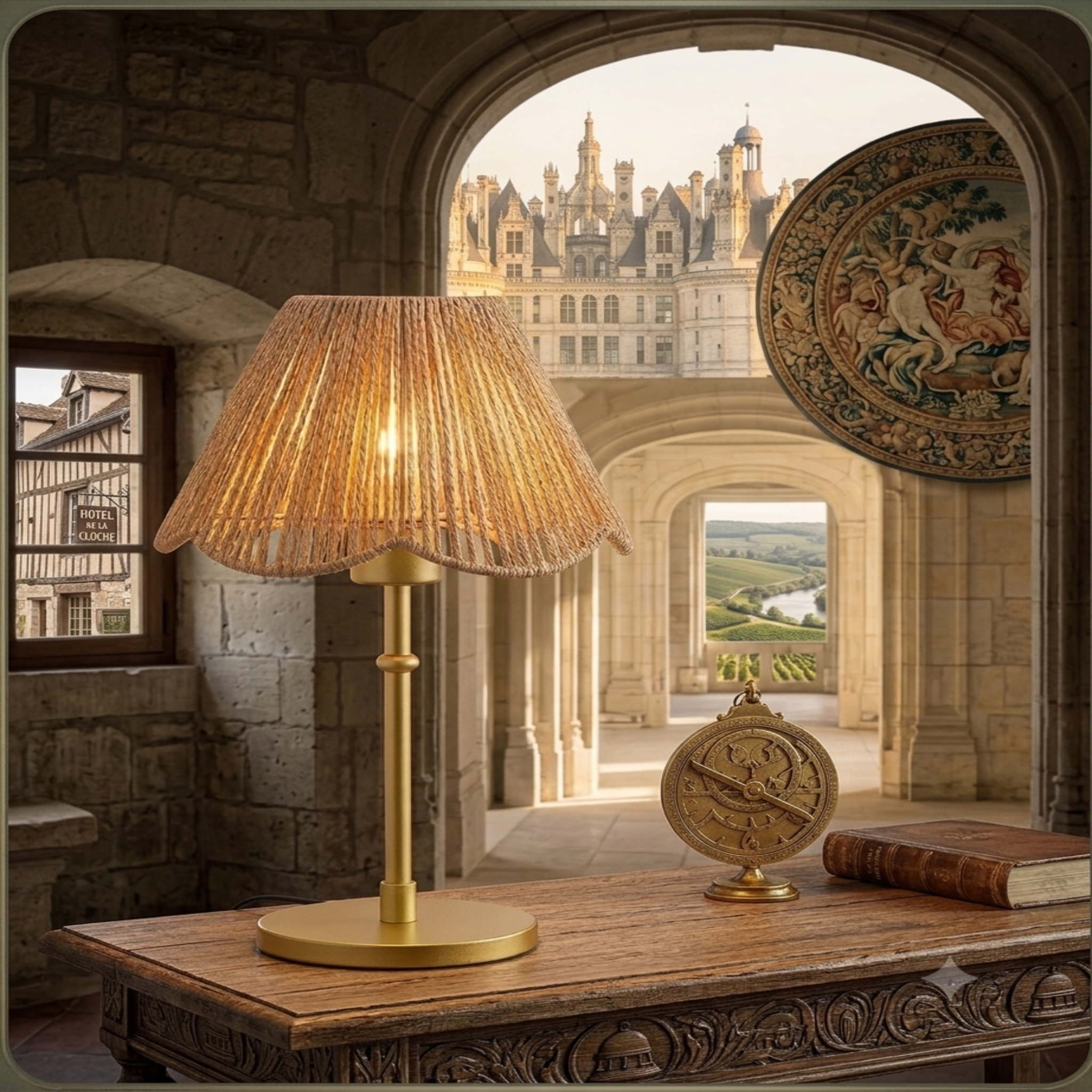lampe de table en papier 