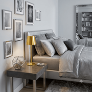 Lampe Chevet USB et tactile - or, argent, noir, jaune, rose et vert