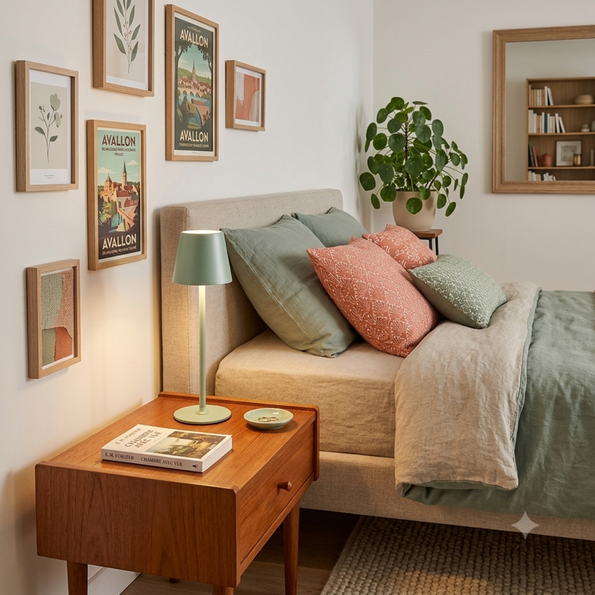 Lampe USB et tactile verte 