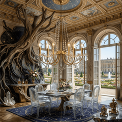 Lustre en cristal style ancien 