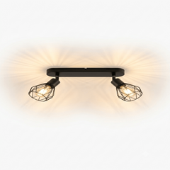 plafonnier industriel 2 ampoules 