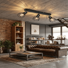 Plafonnier industriel LED pour votre salon 