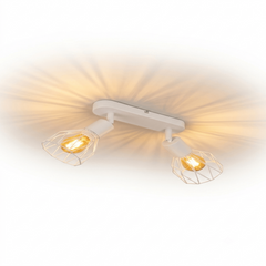 Plafonnier industriel led vue de face 