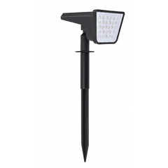 Vue de profil du projecteur solaire extérieur 
